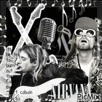 Kurt Cobain (Nirvana) GIF animé