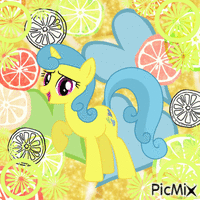 Lemon Hearts in Lemons - GIF animado gratis