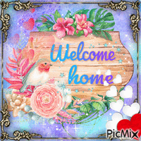 Welcom Home - Бесплатный анимированный гифка