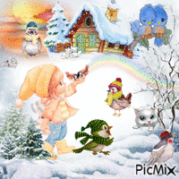 Precious Winter animasyonlu GIF