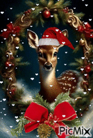 Christmas Deer - GIF animé gratuit