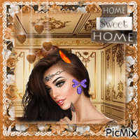 Home sweet home - GIF animate gratis
