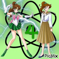 Makoto Kino / Sailor Jupiter geanimeerde GIF