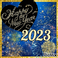 New Year's Eve 2023 geanimeerde GIF