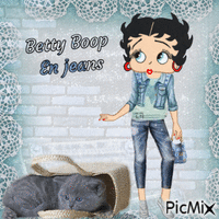 Concours : Betty en jeans - GIF animate gratis