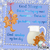 Good Morning. Its Sunday and soon Advent time. Happy Sunday. - Bezmaksas animēts GIF