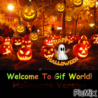 Gif World Halloween анимиран GIF