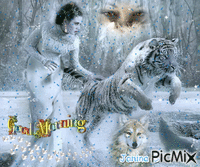 Śnieżna Pani - Ingyenes animált GIF