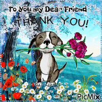 To You my Dear Friend, Thank You. - GIF animé gratuit