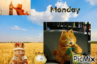 Garfield hates mondays - GIF animate gratis