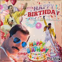 Geburtstag von Freddie Mercury - Darmowy animowany GIF