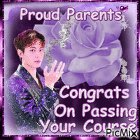 Proud Parents Congrats On Passing Your Course - GIF animado grátis