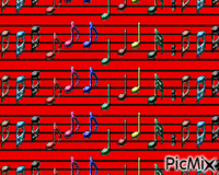 MUSICAL NOTES - Bezmaksas animēts GIF