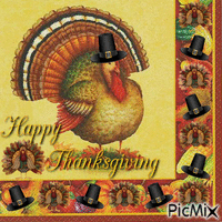 happy thanksgiving animēts GIF