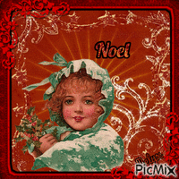 vintage noel - GIF animé gratuit