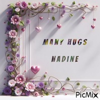 Many hugs, Nadine GIF animé