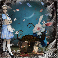 Alice au pays des merveilles gothique - GIF animé gratuit