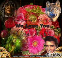 DENNIS PAGE ANGELS WOLVES INDIANS AND ELVIS - Zdarma animovaný GIF