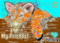 Amis, amies - GIF animado gratis