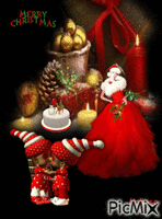 Merry Christmas to  all  friends - GIF animate gratis