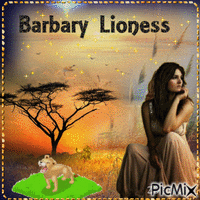 BARBARY LIONESS κινούμενο GIF
