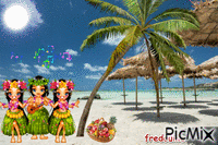plage - GIF animasi gratis