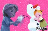 la reine des neiges - Zdarma animovaný GIF