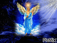Angel of God in Heaven - GIF animé gratuit