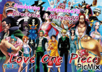 Love one piece - GIF animado gratis