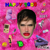 happy 2000 bert GIF animé