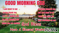 Good Morning God - Бесплатный анимированный гифка