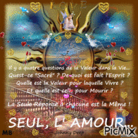 * LA VALEUR DE LA VIE - SEUL, L'AMOUR * - Бесплатни анимирани ГИФ