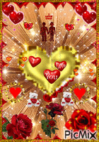 Happy Valentine - Ingyenes animált GIF
