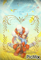 Undertale- Frisk & Papyrus : "Be with you Frisk" - Δωρεάν κινούμενο GIF