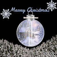 merry christmas ball Animated GIF