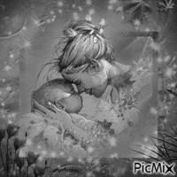 Maman et son enfant. - Free animated GIF