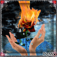 fire and water - GIF animate gratis