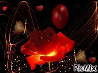 Rosa romantica animasyonlu GIF