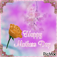 Mother day pink - GIF animé gratuit