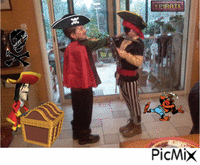 Carnaval pirates geanimeerde GIF