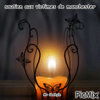 soutien aux victimes Manchester animovaný GIF