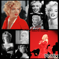 Marilyn collage - GIF animado gratis