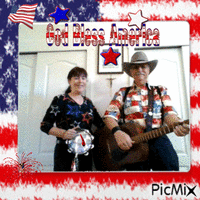 God Bless America the Land that I Love Animated GIF