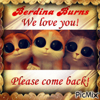 ☙ We love you! Please come back! ❧ - GIF animé gratuit