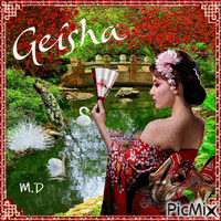 Geisha - Nemokamas animacinis gif
