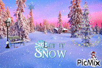 Let it snow - GIF animé gratuit