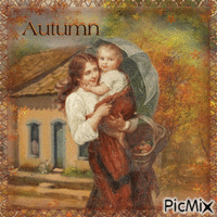 Ein Herbsttag mit Mama animoitu GIF