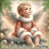 Рождественский Ангелочек - Besplatni animirani GIF