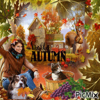 Hello Autumn ! - GIF animé gratuit