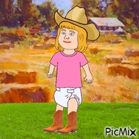Country baby GIF animé